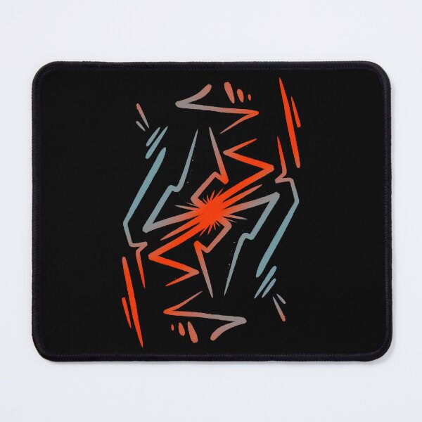 Item preview, Abstract Sun Glyph Cyber Sigil Graffiti Red and Blue designed and sold by Mitch616Art.
