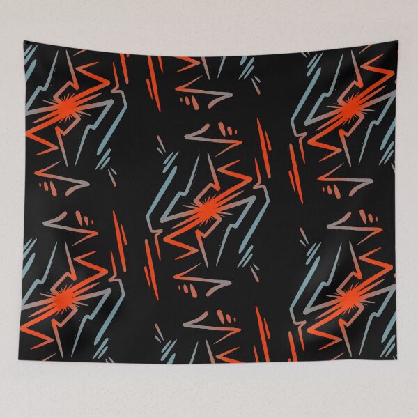 Item preview, Abstract Sun Glyph Cyber Sigil Graffiti Red and Blue designed and sold by Mitch616Art.