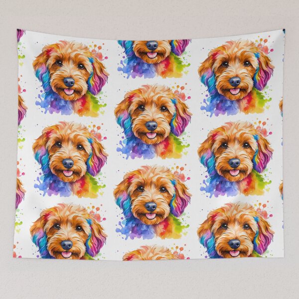 Item preview, Cockapoo Watercolor Portrait – Vibrant Art for Dog Lovers designed and sold by Fredster1966.