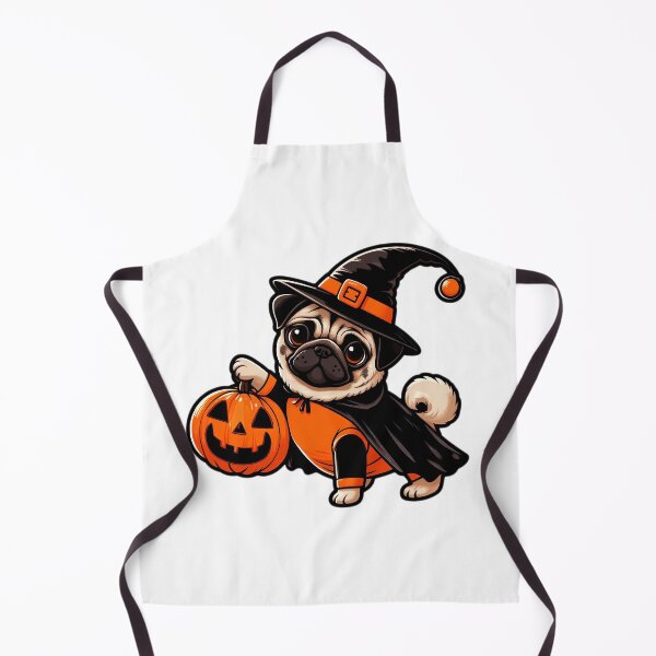 Item preview, Halloween Pug in Witchy Costume designed and sold by EpicPaws.