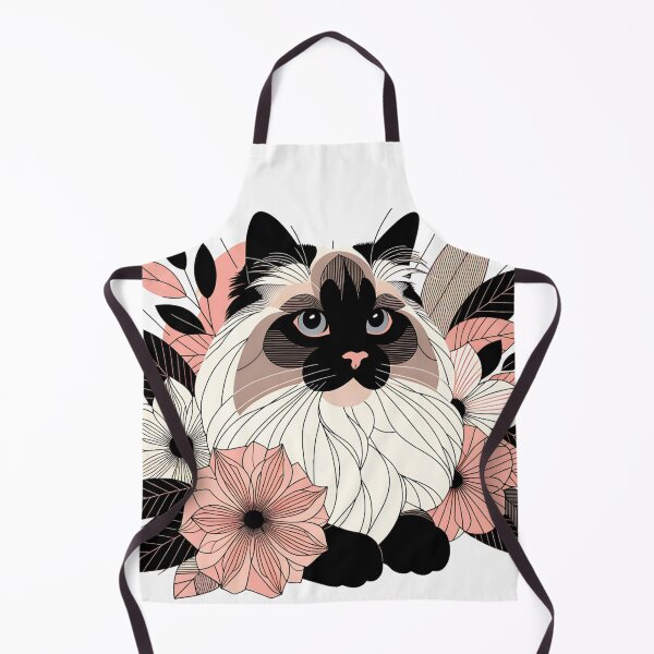 Item preview, Abstract Floral Birman Cat designed and sold by TheAnimalZ00.