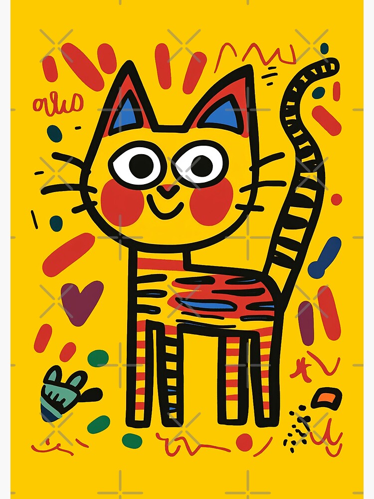 Aperçu 3 sur 3. Carnet avec l'œuvre Chat créée et vendue par NewAspect.