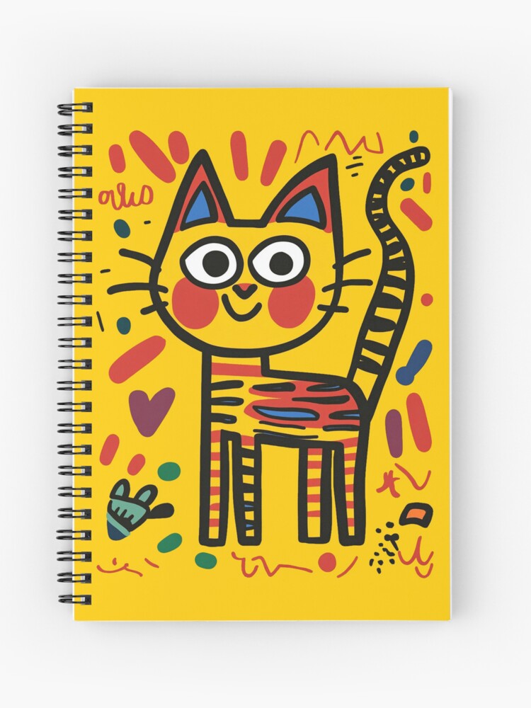 Aperçu 1 sur 3. Carnet avec l'œuvre Chat créée et vendue par NewAspect.