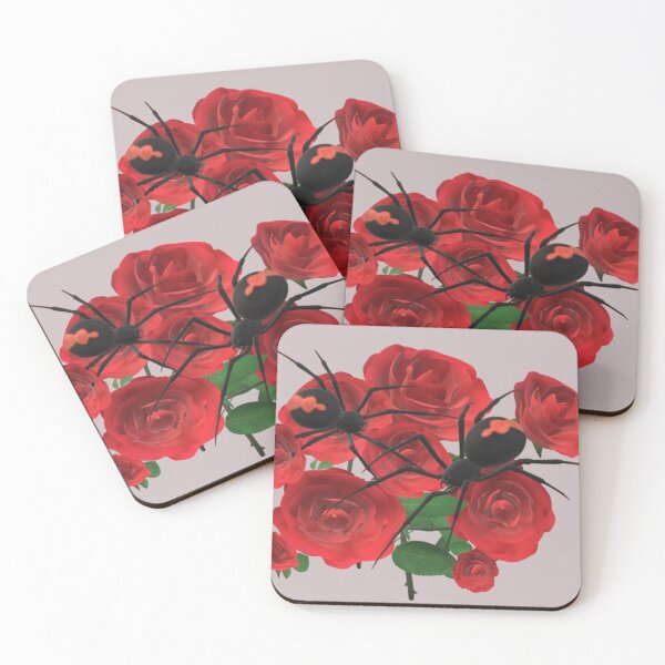 Item preview, Two spiders black widow and roses designed and sold by Atarac.