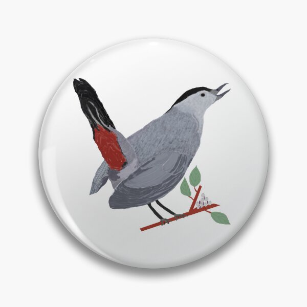 Item preview, Painted Gray Catbird designed and sold by MangoTangoPaint.