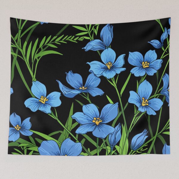 Item preview, Amazing blue flax. designed and sold by PatDoArt.