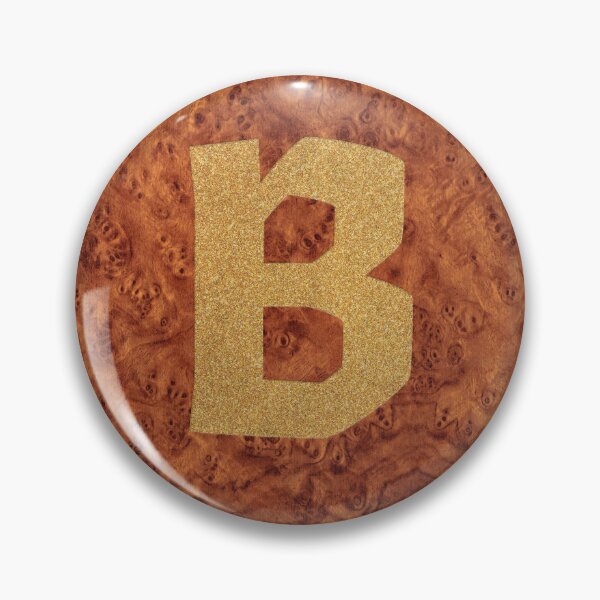 Item preview, Alphabet Letter B – Gold Foil On Wood designed and sold by GoSnappy.
