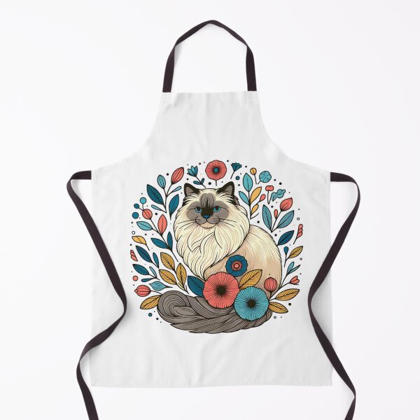 Item preview, Abstract Floral Ragdoll Cat  designed and sold by TheAnimalZ00.