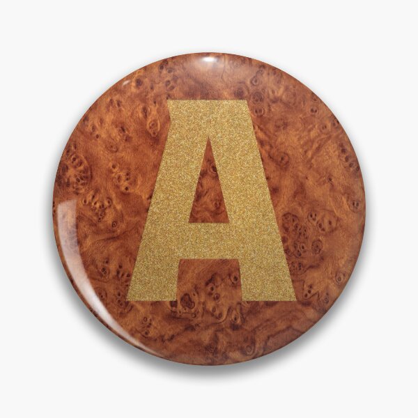 Item preview, Alphabet Letter A – Gold Foil On Wood designed and sold by GoSnappy.