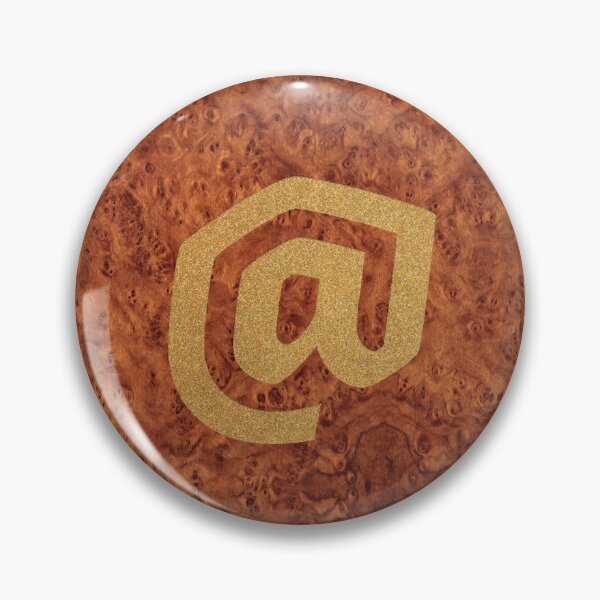 Item preview, Alphabet At Sign – Gold Foil On Wood designed and sold by GoSnappy.