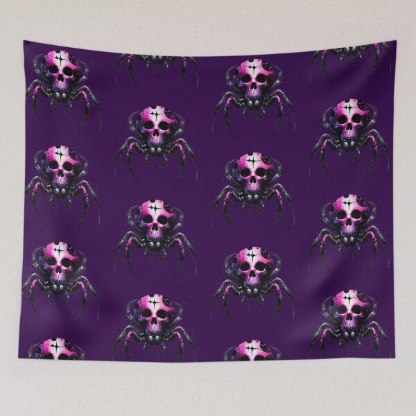 Item preview, Halloween Spider with a Skull on His Back: Spooky Print Design designed and sold by C-CheleSells.