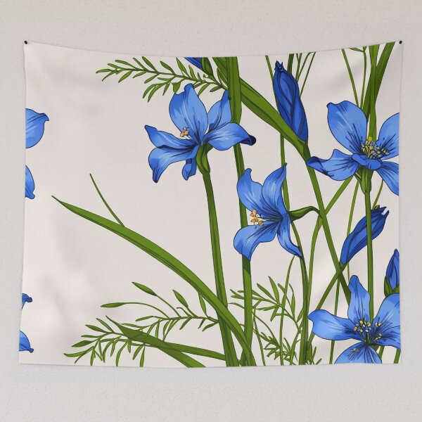 Item preview, Farming flax flowers. designed and sold by PatDoArt.