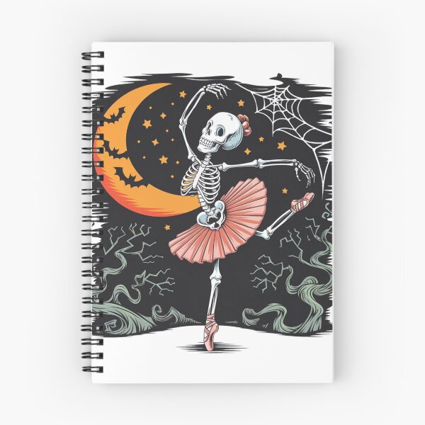 Item preview, Womens Dancing Skeleton - Ballerina Ballet Dance - Halloween V-Neck T-Shirt designed and sold by khalidteez.