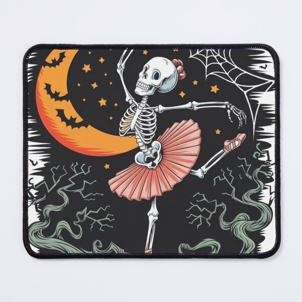 Item preview, Womens Dancing Skeleton - Ballerina Ballet Dance - Halloween V-Neck T-Shirt designed and sold by khalidteez.