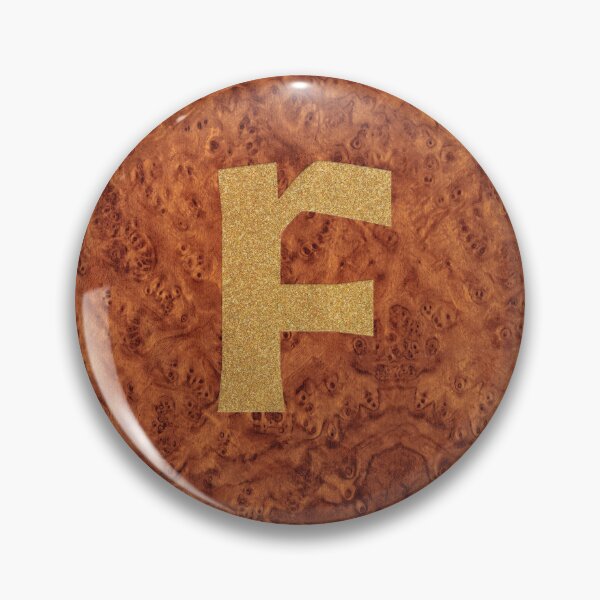 Item preview, Alphabet Letter F – Gold Foil On Wood designed and sold by GoSnappy.