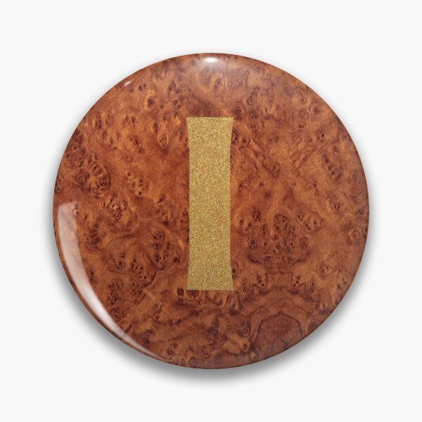 Aperçu de l'œuvre Lettre de l'alphabet I – Feuille d'or sur bois créée et vendue par GoSnappy.