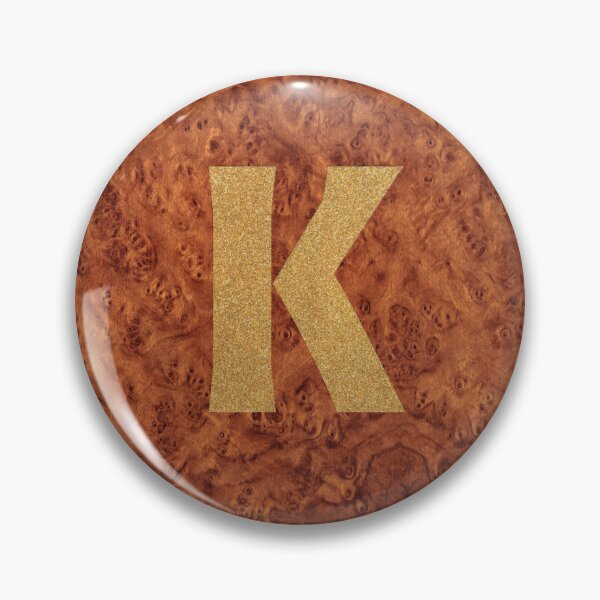 Item preview, Alphabet Letter K – Gold Foil On Wood designed and sold by GoSnappy.