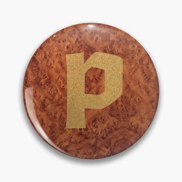 Item preview, Alphabet Letter P – Gold Foil On Wood designed and sold by GoSnappy.