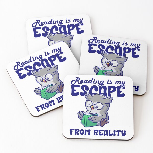 Item preview, READING IS MY ESCAPE FROM REALITY designed and sold by Bookwormshop.