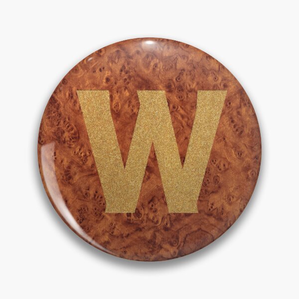 Item preview, Alphabet Letter W – Gold Foil On Wood designed and sold by GoSnappy.
