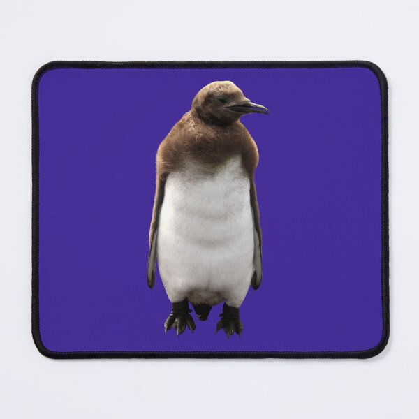 Item preview, Cute Standing King Penguin Chick (Dark Purple #3A2096 background) designed and sold by SBPenguins.