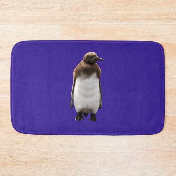 Item preview, Cute Standing King Penguin Chick (Dark Purple #3A2096 background) designed and sold by SBPenguins.