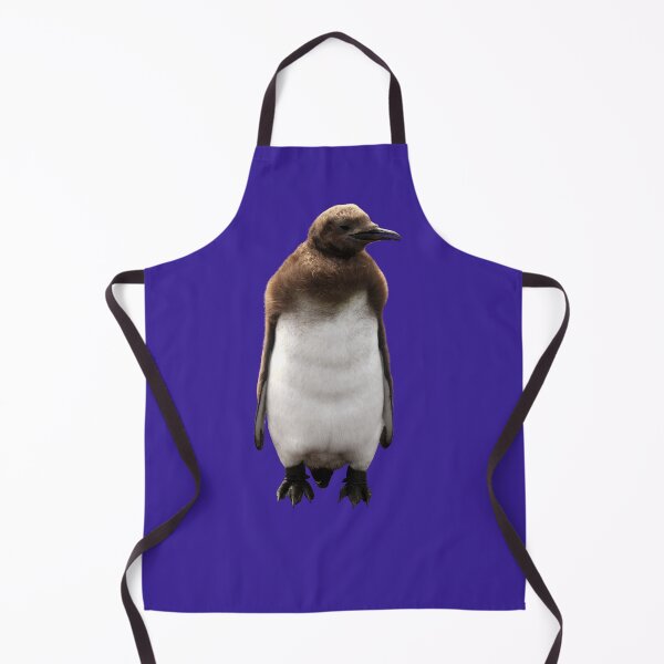 Item preview, Cute Standing King Penguin Chick (Dark Purple #3A2096 background) designed and sold by SBPenguins.