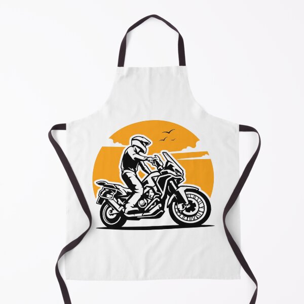 Item preview, Adventure Rider Motorcycle with Orange Sunset designed and sold by RaiyaTees.