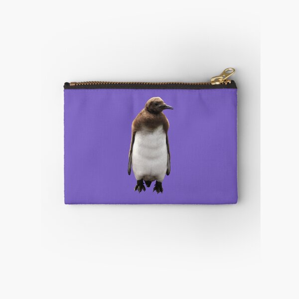 Item preview, Cute Standing King Penguin Chick (Light Purple #795FC1 background) designed and sold by SBPenguins.
