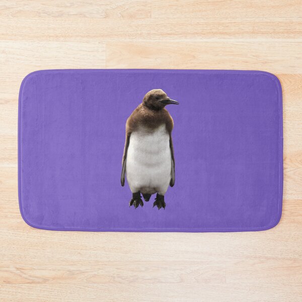 Item preview, Cute Standing King Penguin Chick (Light Purple #795FC1 background) designed and sold by SBPenguins.