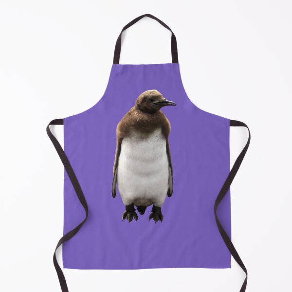 Item preview, Cute Standing King Penguin Chick (Light Purple #795FC1 background) designed and sold by SBPenguins.