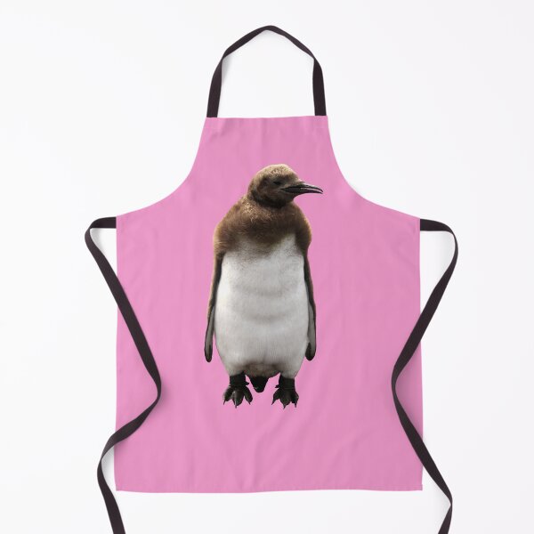 Item preview, Cute Standing King Penguin Chick (Pink #F699CD background) designed and sold by SBPenguins.