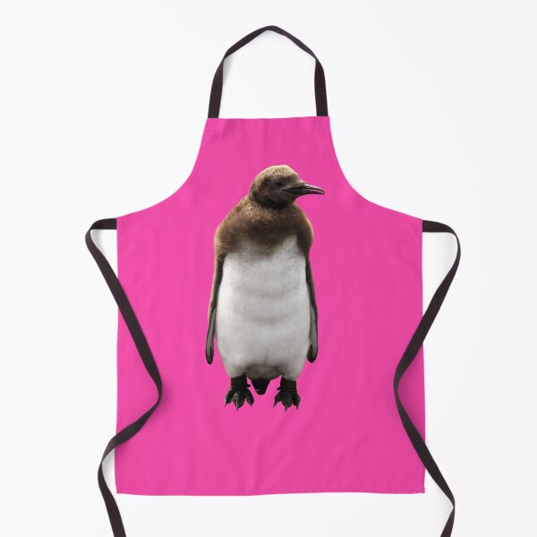 Item preview, Cute Standing King Penguin Chick (Fuchsia #FC46AA background) designed and sold by SBPenguins.