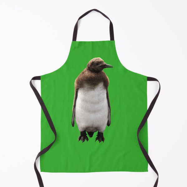 Item preview, Cute Standing King Penguin Chick (Bright Green #35B02C background) designed and sold by SBPenguins.