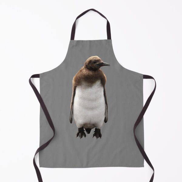 Item preview, Cute Standing King Penguin Chick (Grey #808080 background) designed and sold by SBPenguins.