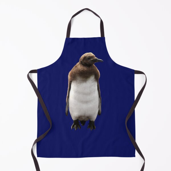 Item preview, Cute Standing King Penguin Chick (Dark Blue #060D5B background) designed and sold by SBPenguins.