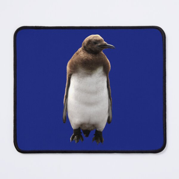 Item preview, Cute Standing King Penguin Chick (Blue #0F1D7B background) designed and sold by SBPenguins.