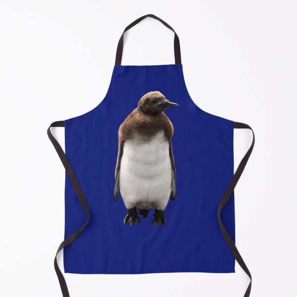Item preview, Cute Standing King Penguin Chick (Blue #0F1D7B background) designed and sold by SBPenguins.