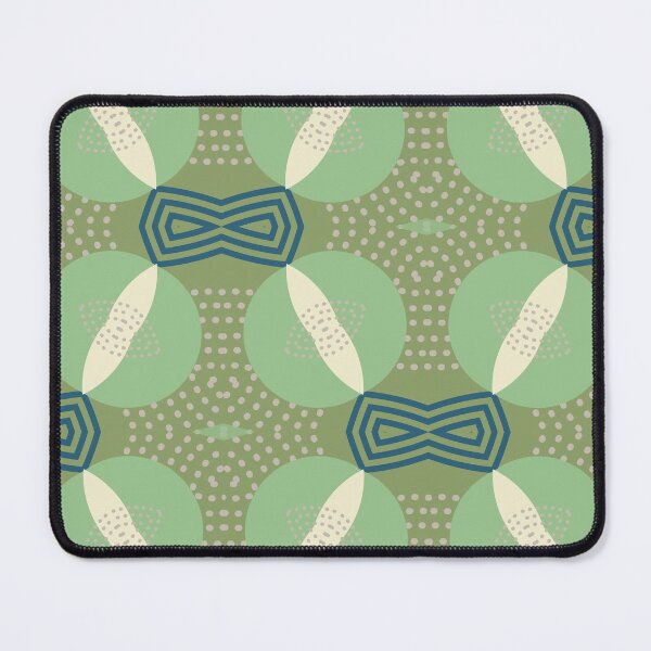 Item preview, Geometric Modern Abstract Pattern Mint Sage Serene Style Variation No.8 designed and sold by MirabiliaMagpie.