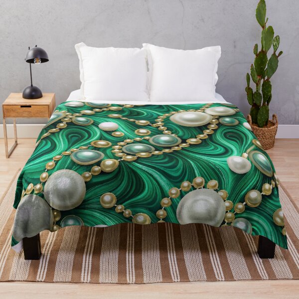 Item preview, PATTERN 044- PEARL MALACHITE MARBLE STONE - Gift items and personal use / Marble, Green, Teal, Gemstone, Pearl, Malachite, White, Velvet, Abstract, Pattern, Art designed and sold by LumDesignArt.