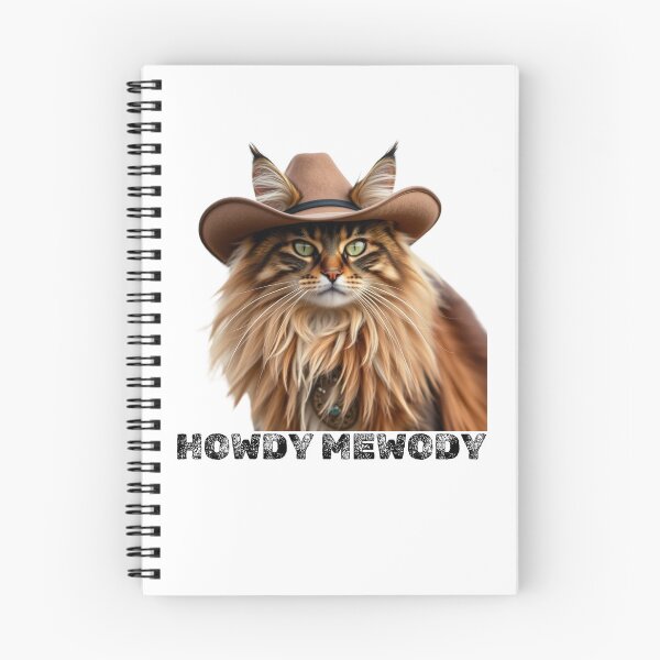 Item preview, cowboy cat with cowboy hat and Howdy Meowdy designed and sold by GinnyGi.