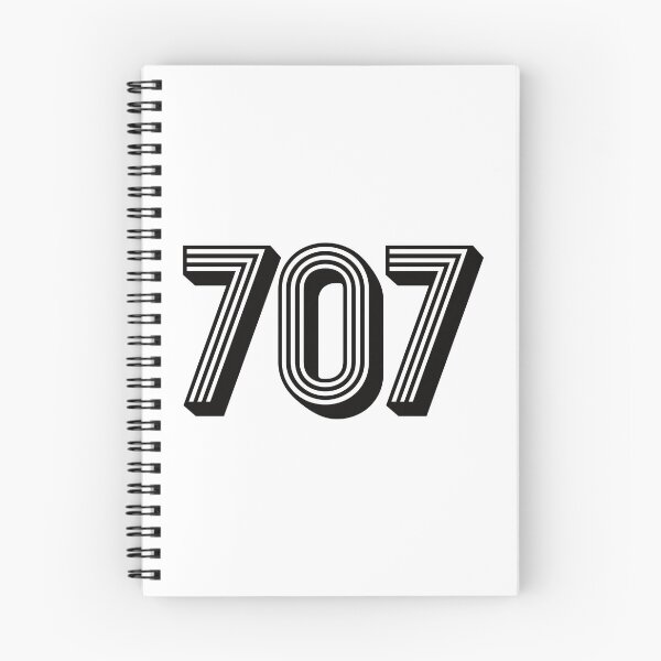 Item preview, 707 Area Code - North Bay Retro NorCal - Santa Rosa, Vallejo, Napa, Fairfield, Rohnert Park, Petaluma, Benicia, Clearlake, Sonoma - Vintage California -  CA Area Code Number 707 designed and sold by TheIconShop.