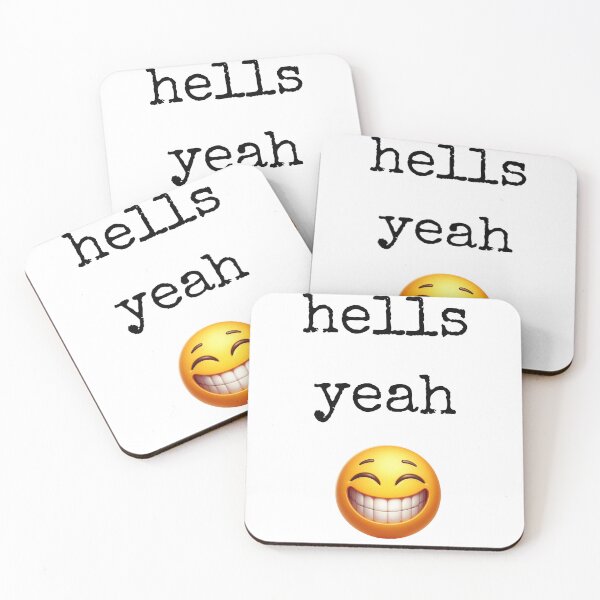 Item preview, hells yeah emoji funny meme designed and sold by HABlackwood.