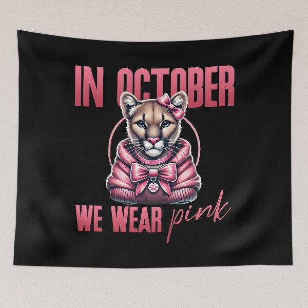 Item preview, Cute Cougar Pink Breast Cancer Awareness Design for Women designed and sold by Victor Shadehorn.