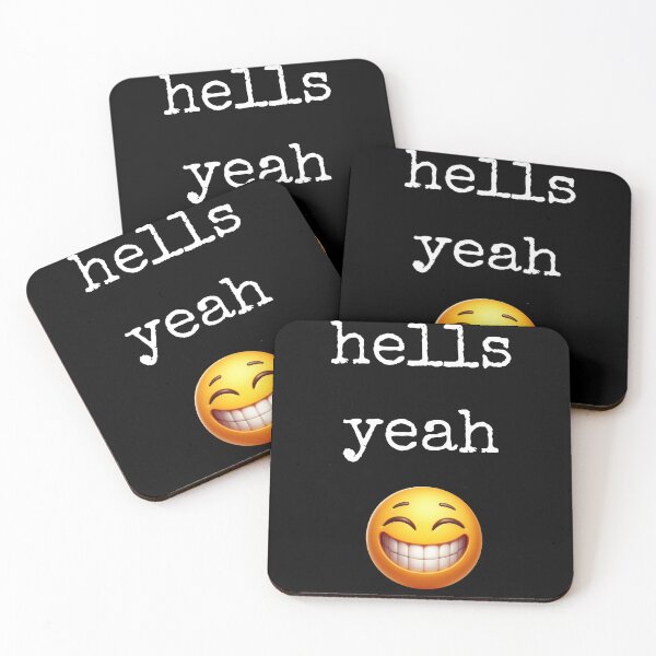Item preview, hells yeah emoji funny meme designed and sold by HABlackwood.