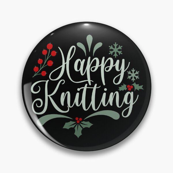 Item preview, Happy knitting - winter holidays designed and sold by EvergreenWhimsy.