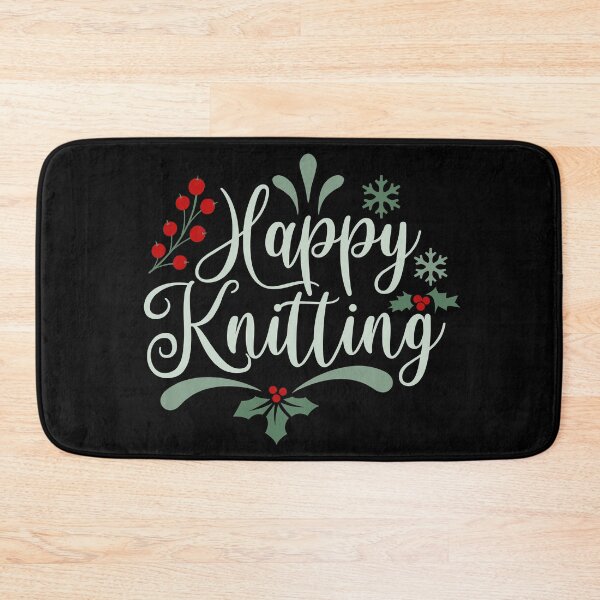 Item preview, Happy knitting - winter holidays designed and sold by EvergreenWhimsy.