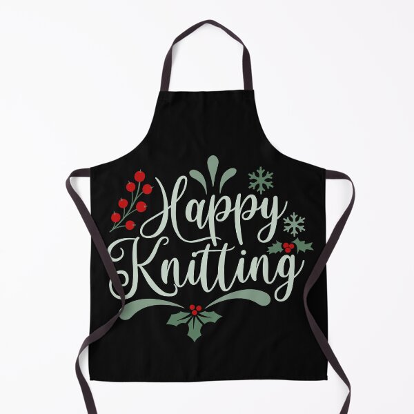 Item preview, Happy knitting - winter holidays designed and sold by EvergreenWhimsy.