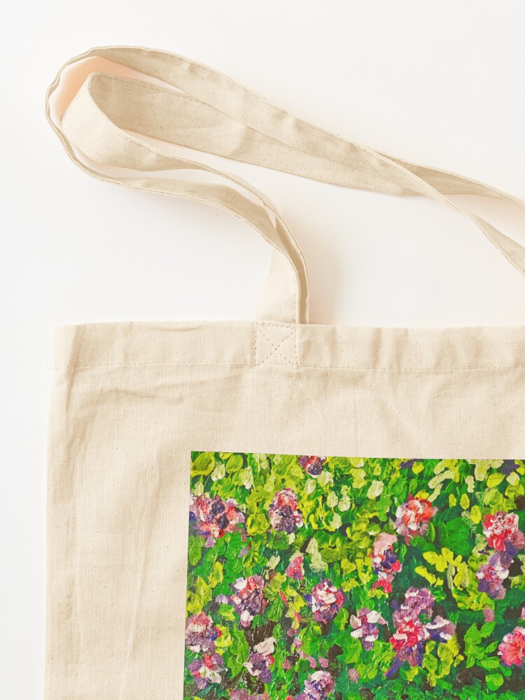Thumbnail 3 of 5, Tote Bag, Bougainviellas on a Sunday designed and sold by msmali006.