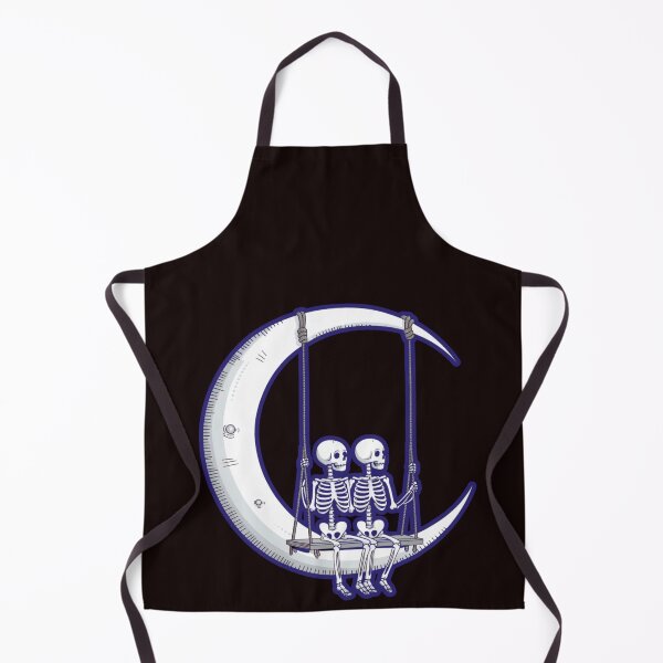 Item preview, spooky scary skeletons | SKELETONS SWINGING ON THE MOON designed and sold by FitEnvy.